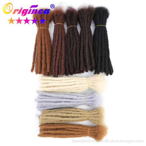 Multicolor dreads faux loc cheap long soft crochet dreads locks braids styles hair weave synthetic dreadlocks extensions